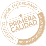 sello de calidad dorado